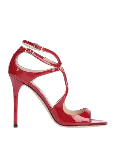 Shop Jimmy Choo Sandals In Red