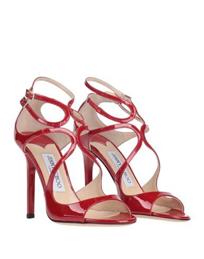 Shop Jimmy Choo Sandals In Red