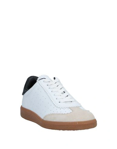 Shop Isabel Marant Woman Sneakers White Size 6 Cowhide