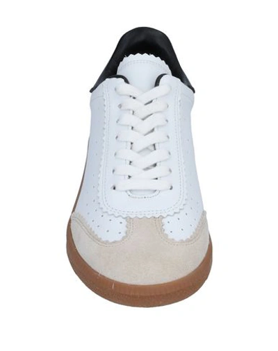 Shop Isabel Marant Woman Sneakers White Size 6 Cowhide