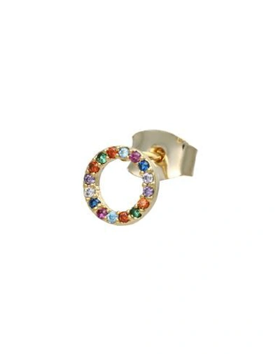 Shop Estella Bartlett Multi Cz Circle Woman Earrings Gold Size - Metal, Cubic Zirconia