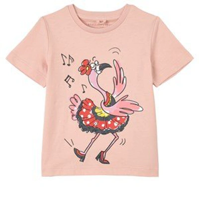 Shop Stella Mccartney Kids Pink Flamingo T-shirt