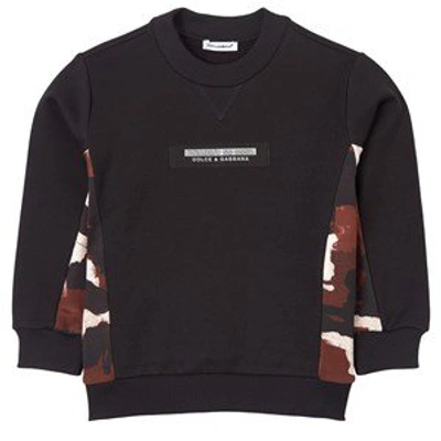 Shop Dolce & Gabbana Black Logo Sweatshirt