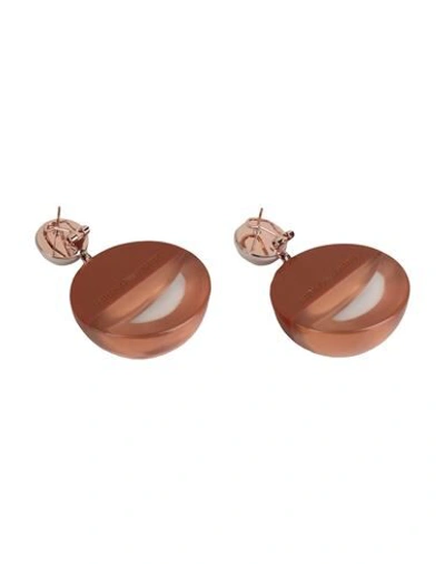 Shop Emporio Armani Earrings In Brown