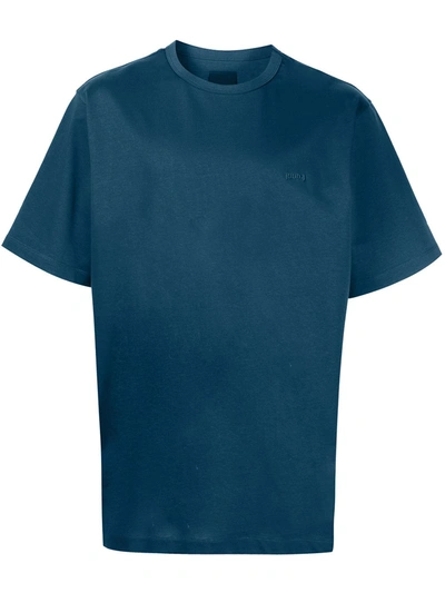 Shop Juunj Graphic Print Cotton T-shirt In Blue