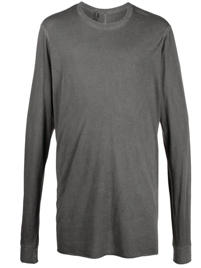 Shop 11 By Boris Bidjan Saberi Loose-fit Long-sleeved Top In Grey