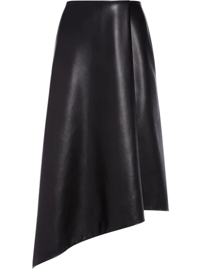 Shop Alice And Olivia Jayla Vegan Leather Skirt In Black