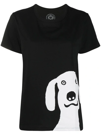 Shop 10 Corso Como Graphic-print T-shirt In Black