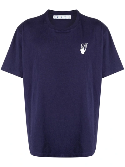 Shop Off-white Arrow-print Logo T-shirt In Purple