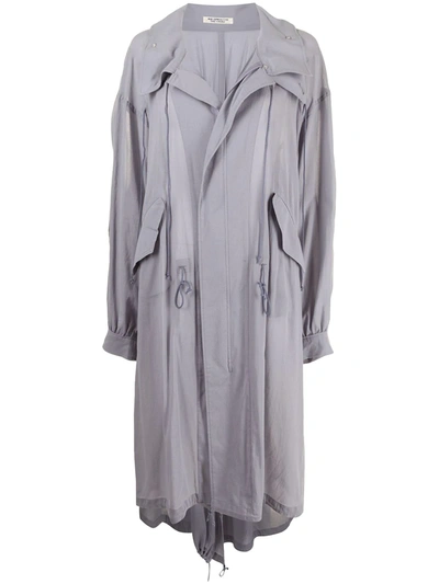 Shop Yohji Yamamoto Lightweight Cotton Parka In Grey