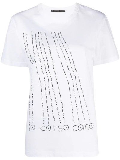 Shop 10 Corso Como Logo-print Cotton T-shirt In White