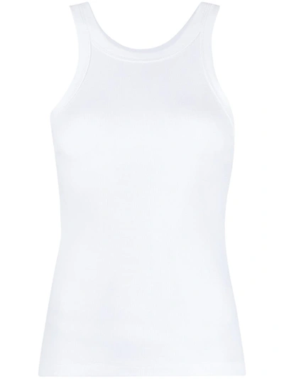 Shop Totême Espera Ribbed Vest In White