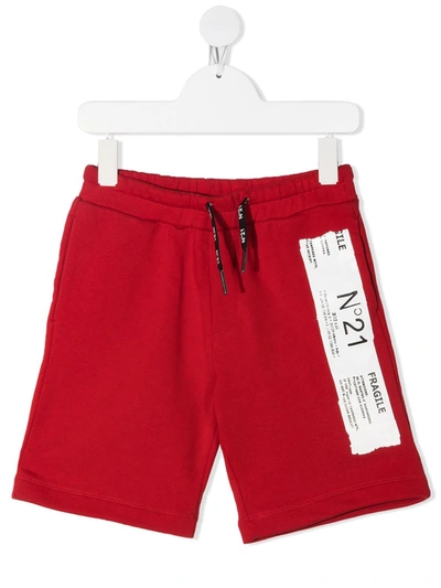 N°21 LOGO PRINT SHORTS 