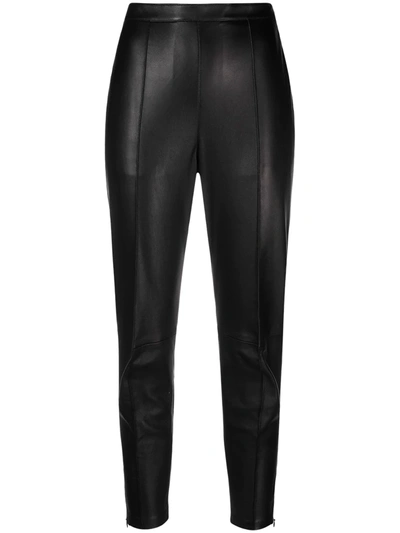 Shop Isabel Marant Cropped Tapered Trousers In Black