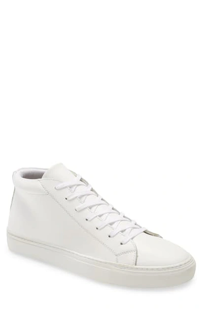 Shop Supply Lab Lexington Mid Top Sneaker In White Leather