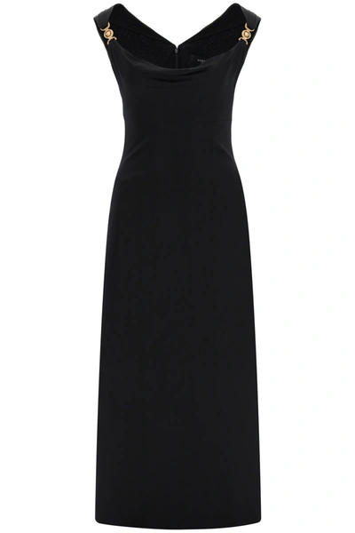 Shop Versace Evening Dress In Nero (black)