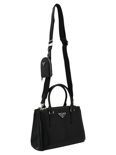 Shop Prada Galleria Bag In Black