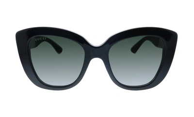 Gucci Gg 327s 001 Cat-eye Sunglasses In Black | ModeSens