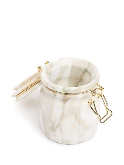 Editions Milano Miss Marble Calacatta Marble Jar In White