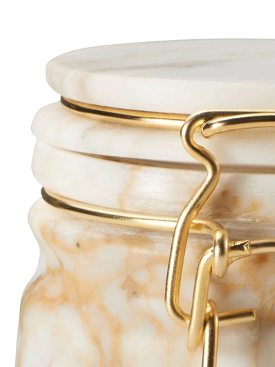Shop Editions Milano Miss Marble Calacatta Jar (12cm) In White
