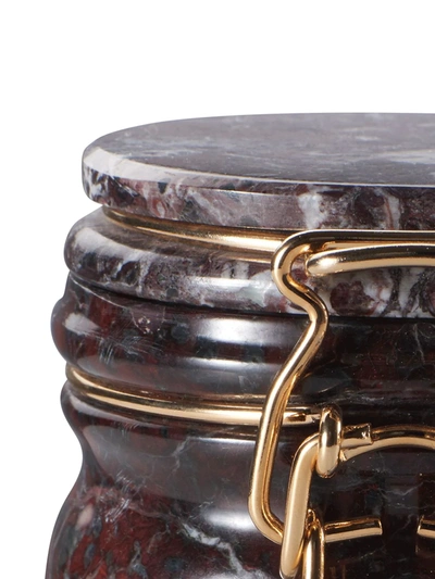 Editions Milano Miss Marble Storage Jar (12cm) In Red