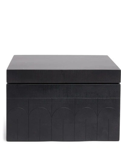 Shop Zanat Branco Storage Box (38cm) In Black