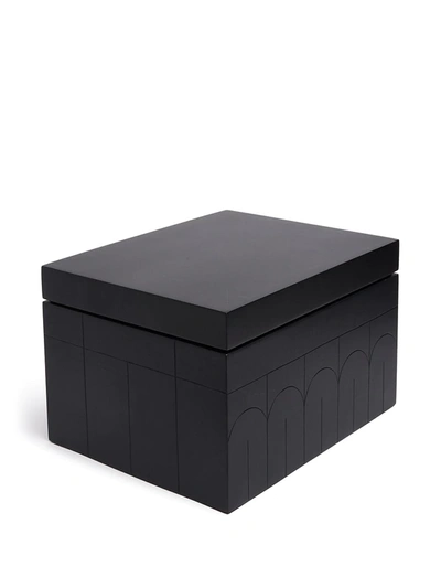 Shop Zanat Branco Storage Box (38cm) In Black