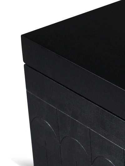 Shop Zanat Branco Storage Box (38cm) In Black