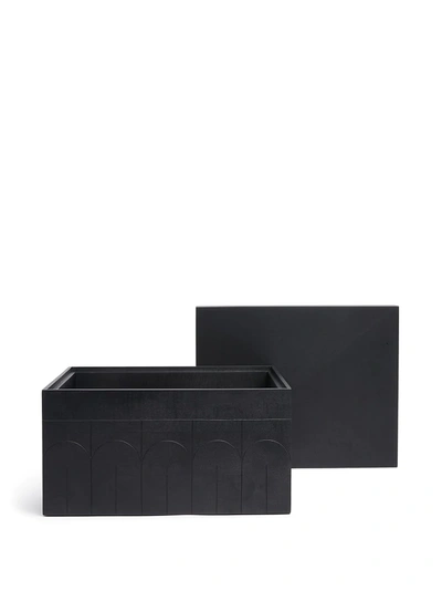 Shop Zanat Branco Storage Box (38cm) In Black