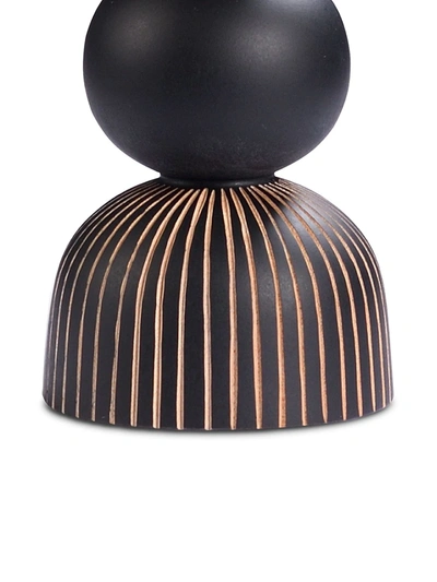 Shop Zanat Aurora Candleholder (19cm) In Black