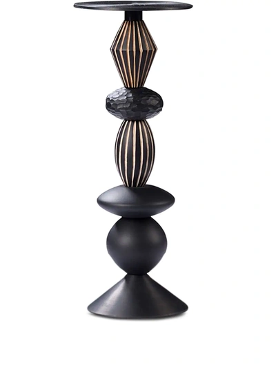 Shop Zanat Play & Burn Candleholder (28cm) In Black