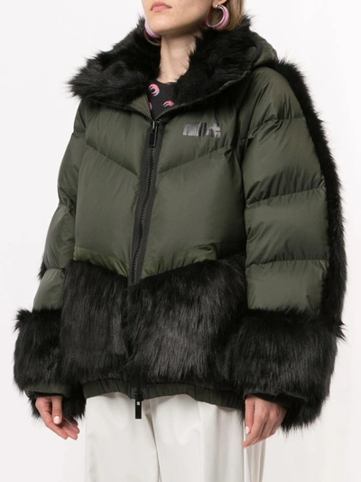 Shop Nike X Sacai Puffer Jacket In Green