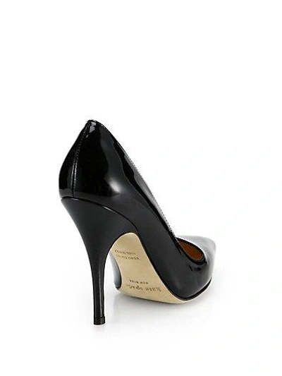 Shop Kate Spade Licorice Patent Leather Pumps In Black