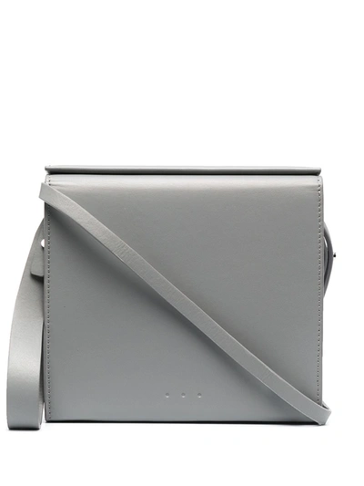 Shop Aesther Ekme Pouch Leather Clutch Bag In Grey