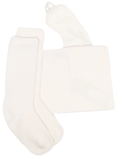 Shop Joseph Eye-mask And Socks Set In Neutrals