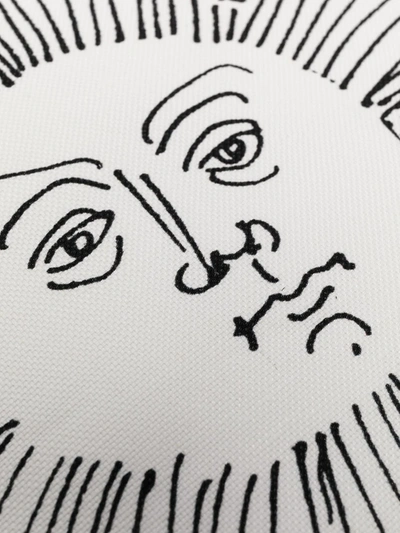 Fornasetti Solamente-print Cushion In Black