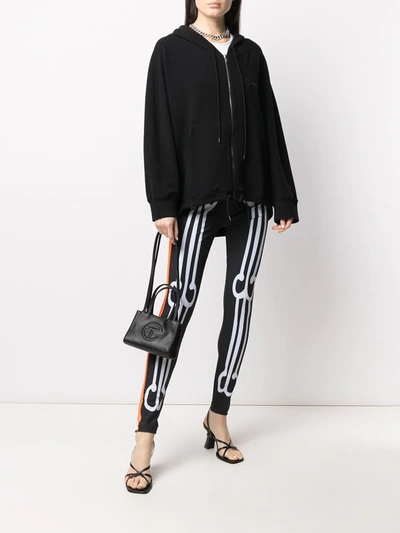 Pre-owned Walter Van Beirendonck Skeleton Bike Leggings In Black