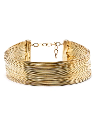 Pre-owned Dior 1999  J'adore Choker In Gold