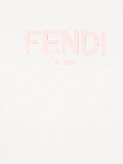 Shop Fendi Logo-print T-shirt In White