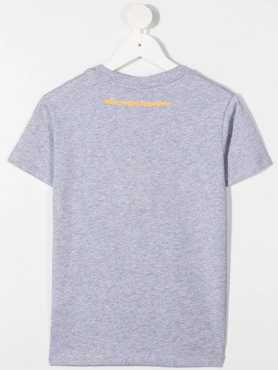 Shop Fendi Pinky Promise-print T-shirt In Grey