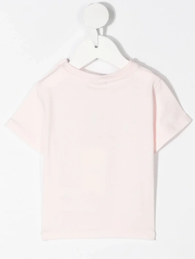 Shop Fendi Ff-logo Bear Print T-shirt In Pink