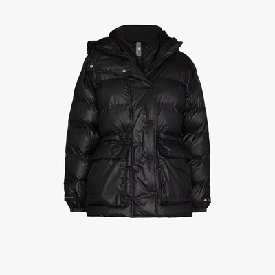 Shop Adidas By Stella Mccartney Layered Puffer Jacket In Black