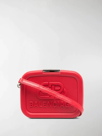Shop Balenciaga Lunch Box Mini Bag In Red