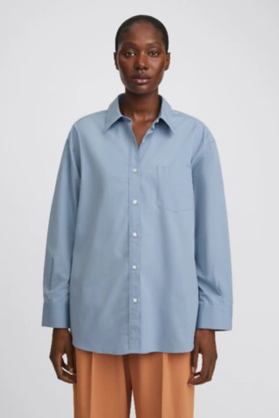 Shop Filippa K Sammy Shirt In Faded Blue