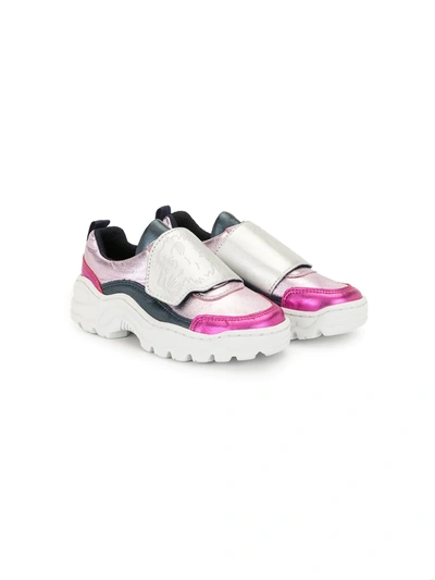 Shop Kenzo Kessidy Colour-block Sneakers In Pink