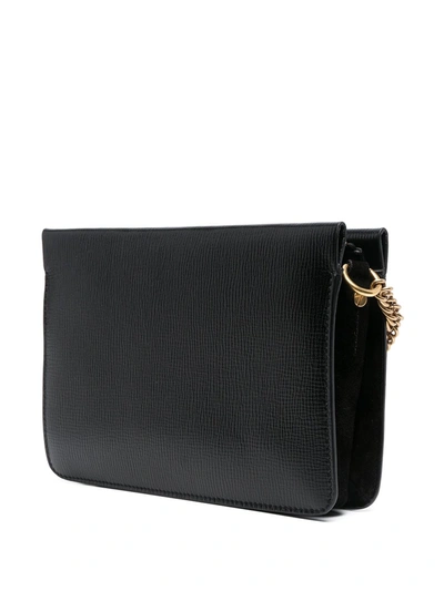 Shop Givenchy Cross 3 Leather Shoulder Bag In Black