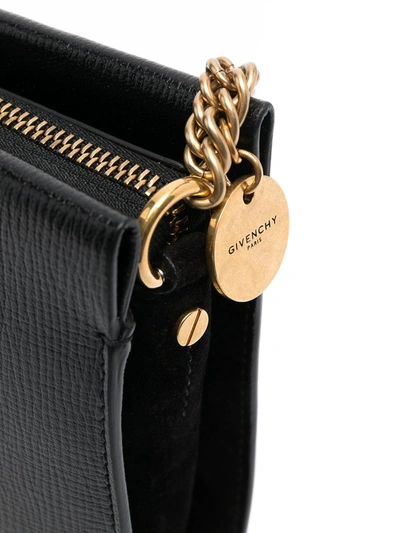 Shop Givenchy Cross 3 Leather Shoulder Bag In Black