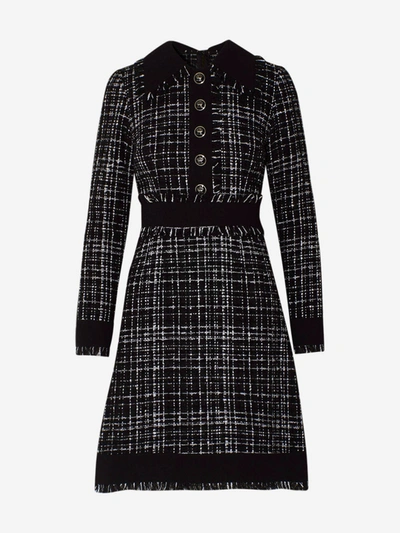 Shop Dolce & Gabbana Black Check Dress