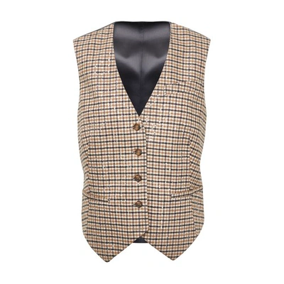 Shop Brunello Cucinelli Waistcoat In Beige