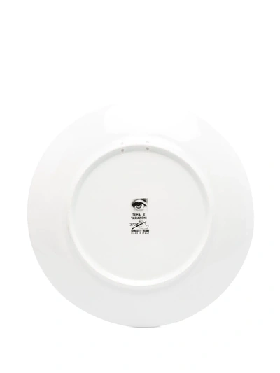 Fornasetti Tema E Variazioni No. 370 Wall Plate In Black